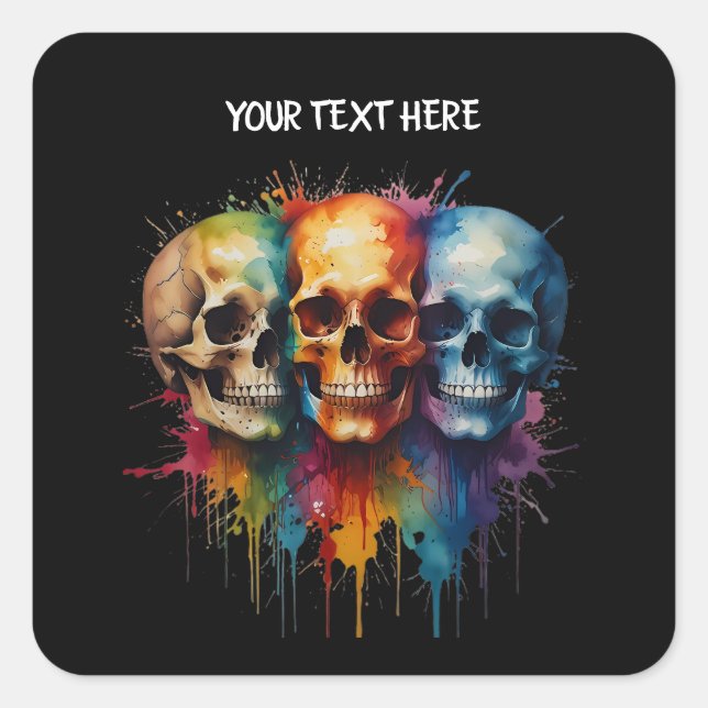 Gift Bag Fyrkantigt Klistermärke (Framsida)