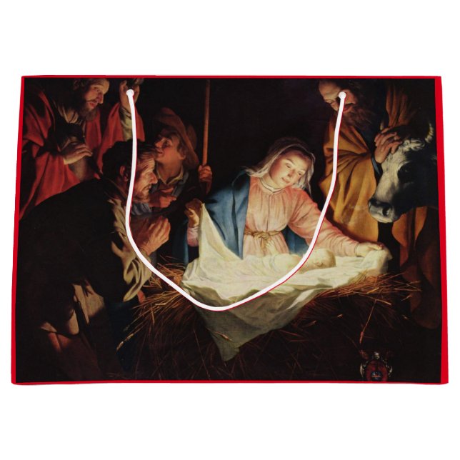 GIFT BAG GERMAN RENAISSANCE PAINTING NATIVITY (Framsidan)