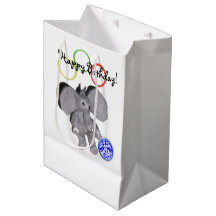 Gift Bag - Grattis på födelsedagen Elephant