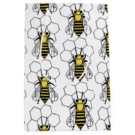Gift Bag - Gult och svarta bin