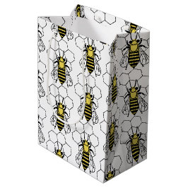Gift Bag - Gult och svarta bin