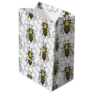 Gift Bag - Gult och svarta bin
