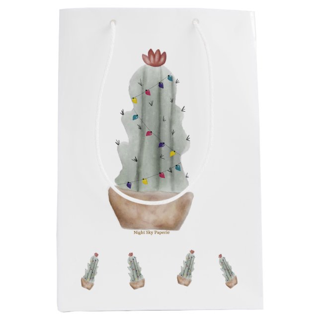Gift Bag Helgdag Cactus (Framsidan)