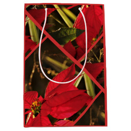 Gift Bag - Helgdag Poinsettia jul