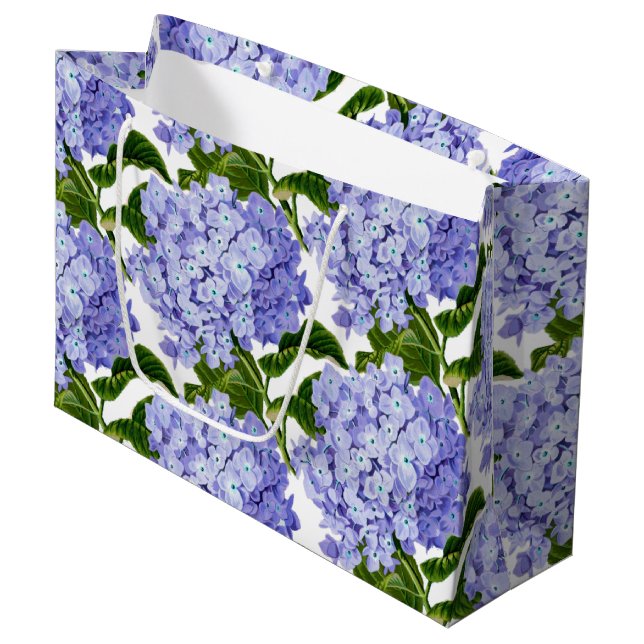 Gift Bag-Hydrangea Large Gift Bag (Framsidan Vinklad)