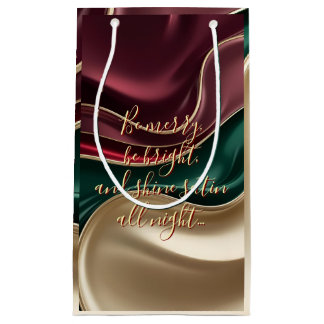 Gift bag in stylish abstract graphic