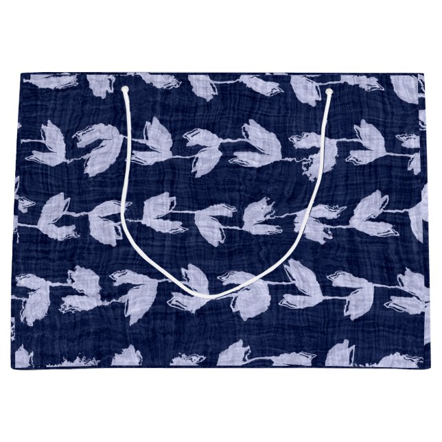 Gift Bag JAPANESE BLUE LÖV MÖNSTER (Framsidan)