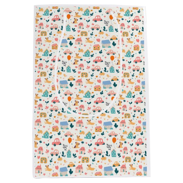 Gift Bag med en lekfull mönster (Framsidan)