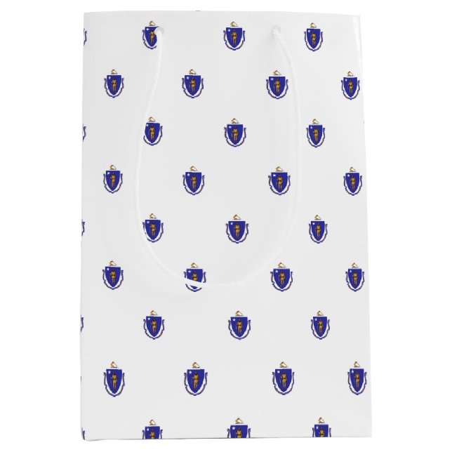 Gift Bag med flagga av Massachusetts State, USA (Framsidan)