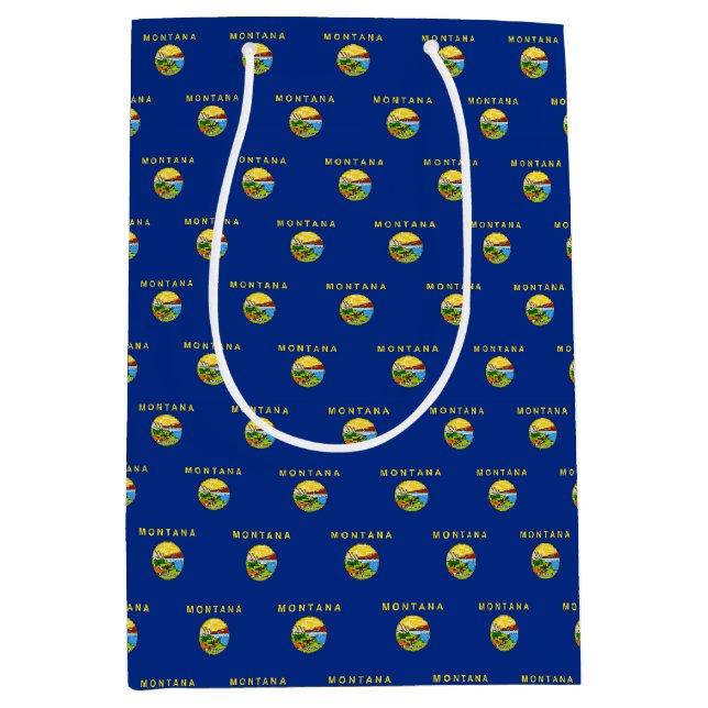 Gift Bag med flagga Montana, USA (Framsidan)