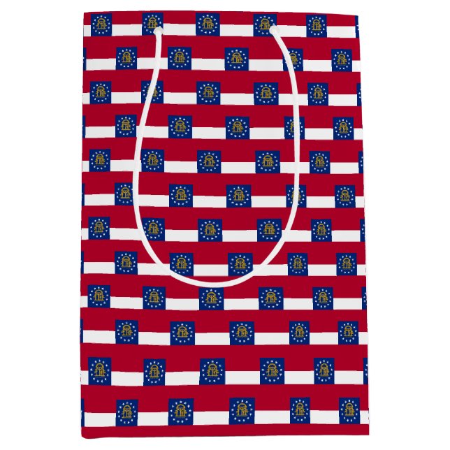 Gift Bag med Georgia flagga, USA (Framsidan)
