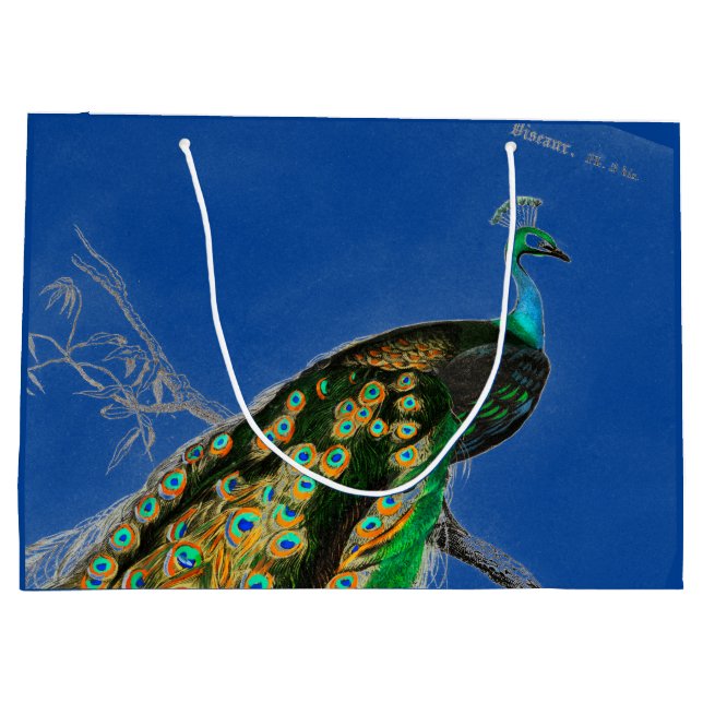 Gift Bag PEACOCK IN BLUE (Baksidan)