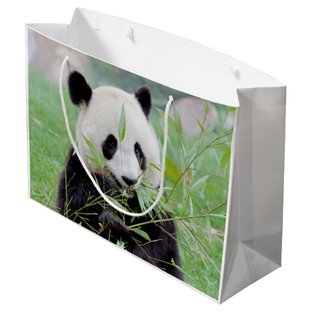 Gift Bag Photo jätte panda , djur 0185. (Baksidan Vinklad)