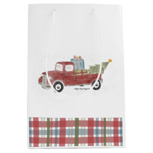 Gift Bag - Red Lastbil Helgdag