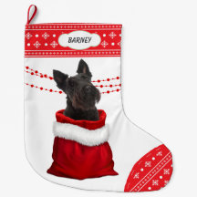 Gift Bag Scottish Terrier Hund Snowflake Gräns