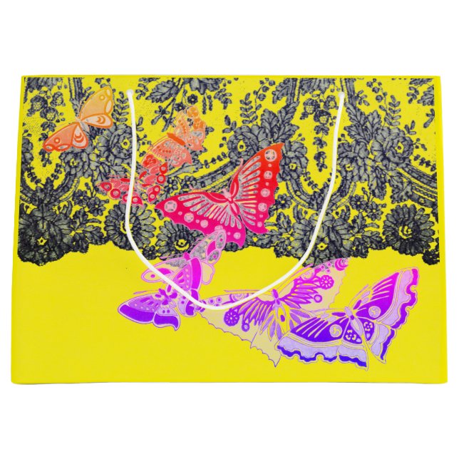 Gift Bag SNÖRE OCH BUTTERFLIES (Framsidan)