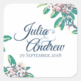 Gift Bag Stickers Fyrkantigt Klistermärke