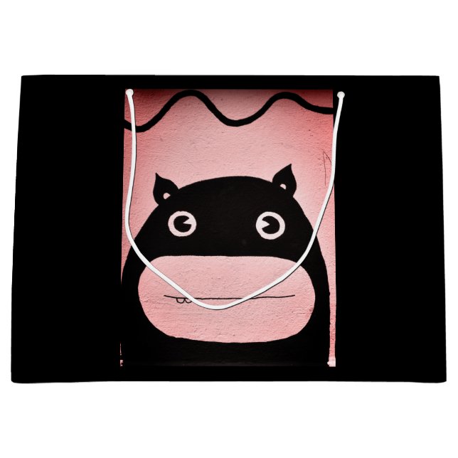 Gift Bag - stor, gigantisk LYCKLIG MONSTER (Framsidan)