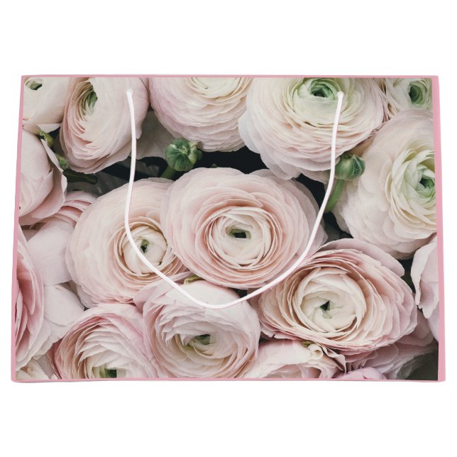 Gift Bag - stor, LYCKLIG-SEED WRAPPING-ROSA ROS (Framsidan)