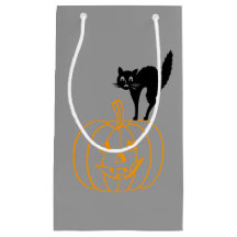 Gift Bag - Svart katt och Pumpkin