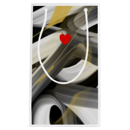 Gift Bag Trend Abstrakt Art Black White Guld