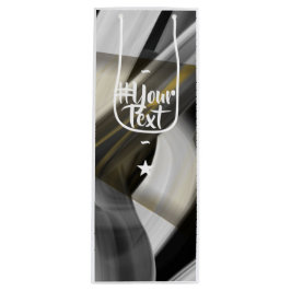 Gift Bag Trend Abstrakt Art Black White Guld