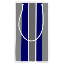 Gift-Bag-Ultramarine Blue och Grått Strips