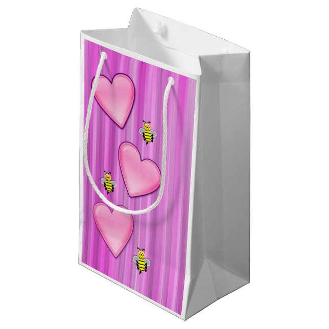 Gift Bag Valentines Bumblebee (Framsidan Vinklad)