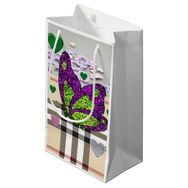 Gift Bag Valentines Butterfly (Framsidan Vinklad)