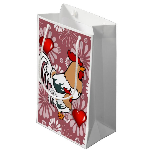 Gift Bag Valentines Chicken (Framsidan Vinklad)
