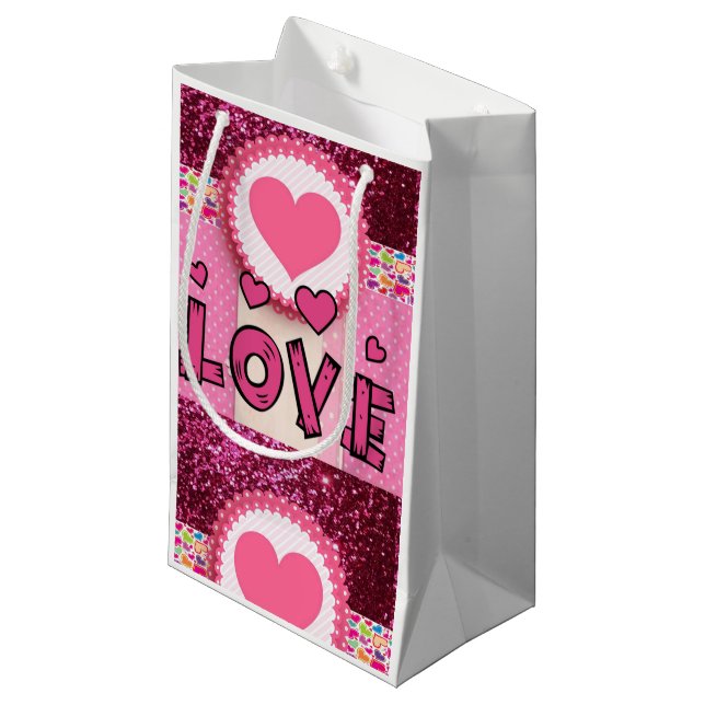 Gift Bag Valentines Kärlek (Framsidan Vinklad)