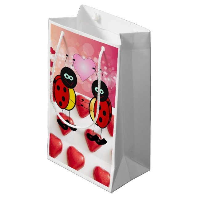Gift Bag Valentines Ladybug (Framsidan Vinklad)