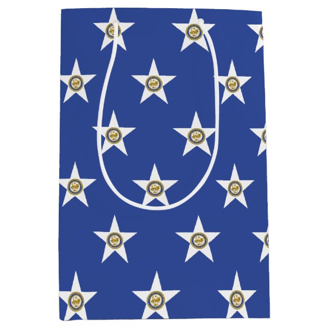 Gift Bag with flag of  Houston, Texas, USA (Framsidan)
