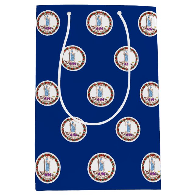 Gift Bag with flag of Virginia State, USA (Framsidan)