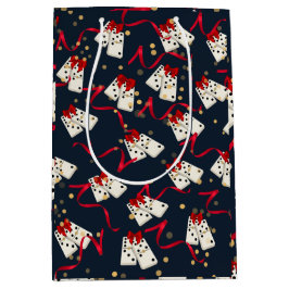 Gift Bags - Domino Design Blue