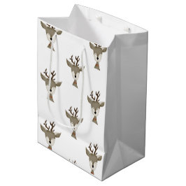 Gift Bags | Vattenfärg | Antique Reindeer Mönster