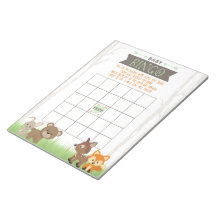 Gift Bingo Woodland Animals Baby Shower Game Pack
