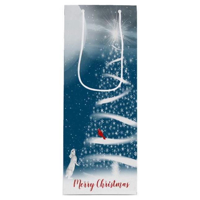 Gift-blocket Star Julgran och Måne Vin (Framsidan)