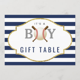 Gift Bord-tecken | Baseball Boy Baby Shower Inbjudningar