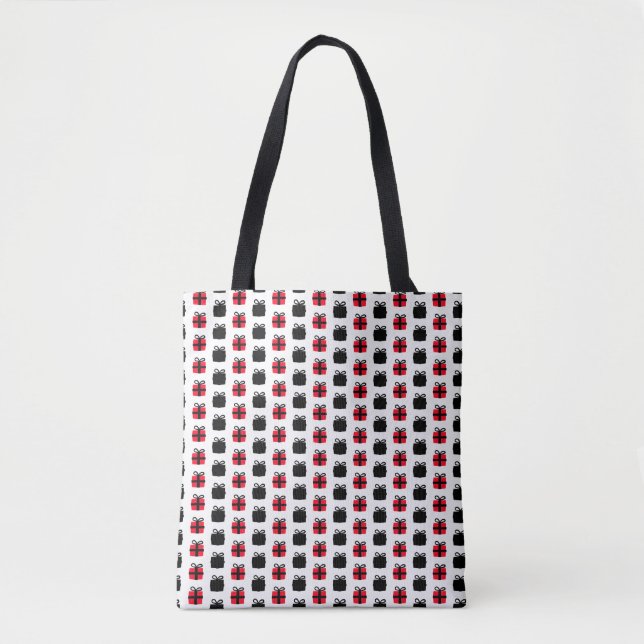 gift box design tote bag shopping tygkasse (Framsida)