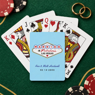 Gift Bröllop i Fantastiska Las Vegas med Monogram Casinokort