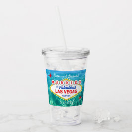 Gift Bröllop Las Vegas Pool Party Take Away Mugg