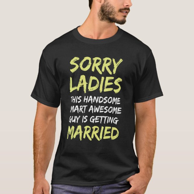 Gift Bröllop Svägerskor Möhippa Brudgum Gag Män T Shirt (Framsida)