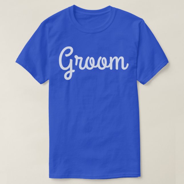 Gift Brudgum T Shirt (Design framsida)