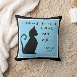 Gift! Cat Lover's söta egen Dekorativ kudde