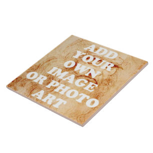 GIFT CERAMIC TILES - SKAPA EGEN - LÄGG TILL FOTOS KAKELPLATTA