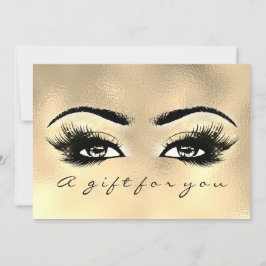 Gift Certificate Guld Glass Lash Beauty Makeup