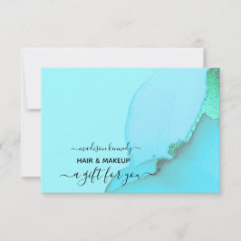 Gift Certificate Hair and Makeup Fab Abstrakt Bläc
