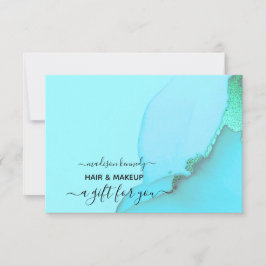 Gift Certificate Hair and Makeup Fab Abstrakt Bläc