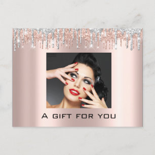 Gift Certificate Helgdagars Beauty Ro Makeup Silve Vykort